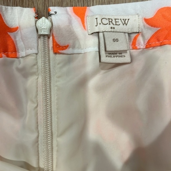 Stunning Embroidered Bright Orange and Cream Pencil Skirt Lined 00 - Picture 3 of 6